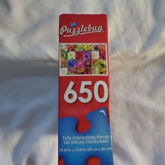 NIB Summer Flower Collage Puzzle 650 PCS - Picture 4 of 11